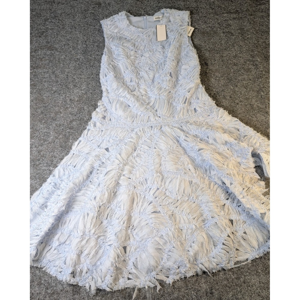 Jonathan Simkhai Vallan Blue Haze Dress Women's 4 $795 Originally NWT
